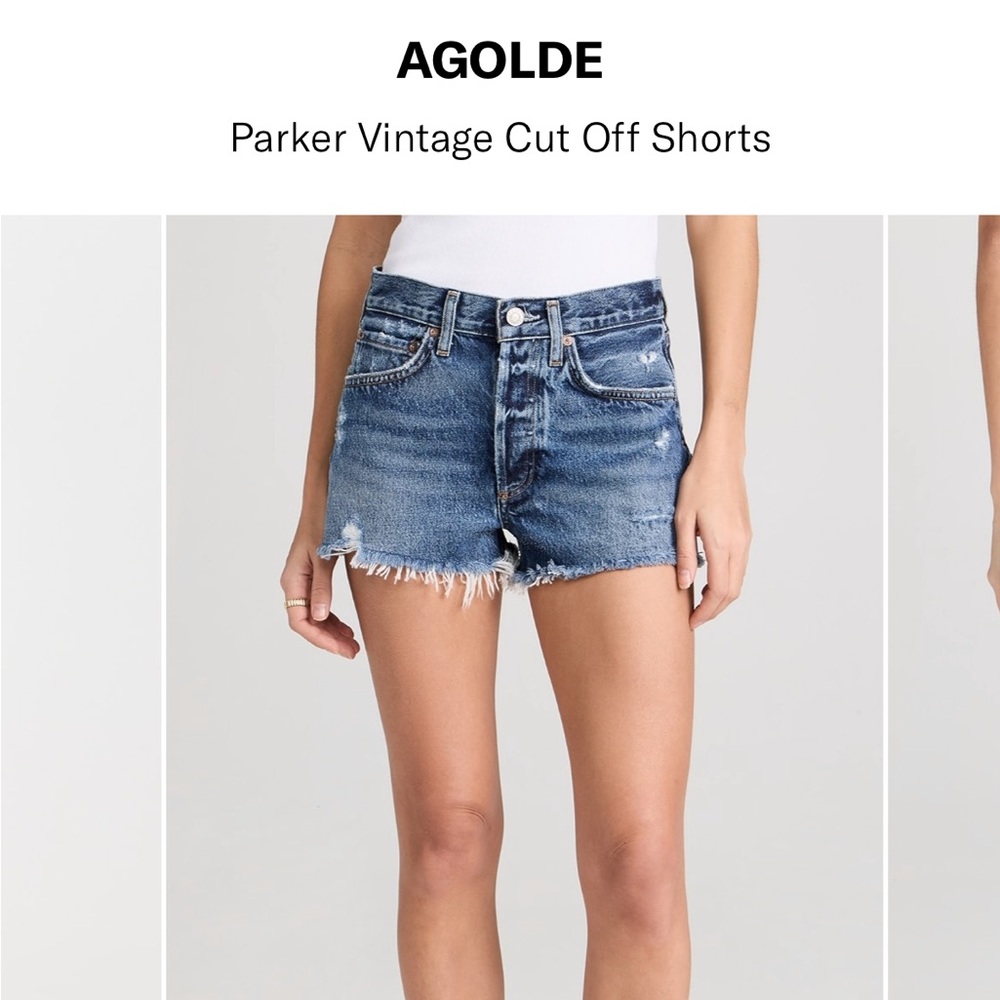 AGOLDE Parker Vintage Cut Off Shorts
